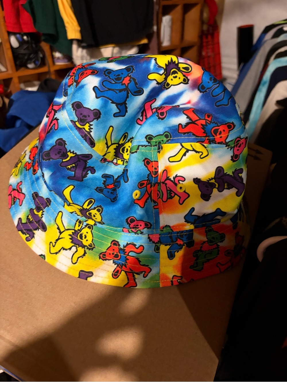 Authentic Grateful Dead Bears Bucket Hat outdoor rainbow cap OSFA